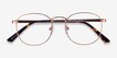 St Michel Rose Gold MetalEyeglass Frames from EyeBuyDirect, Closed View
