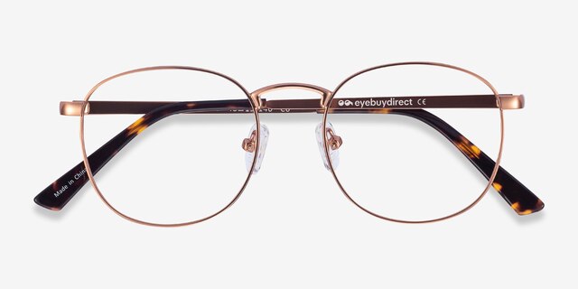 St Michel Or rose MétalMontures de lunettes de vue d'EyeBuyDirect, Vue Rapprochée