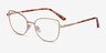 Moment Gold MetalEyeglass Frames from EyeBuyDirect, Angle View