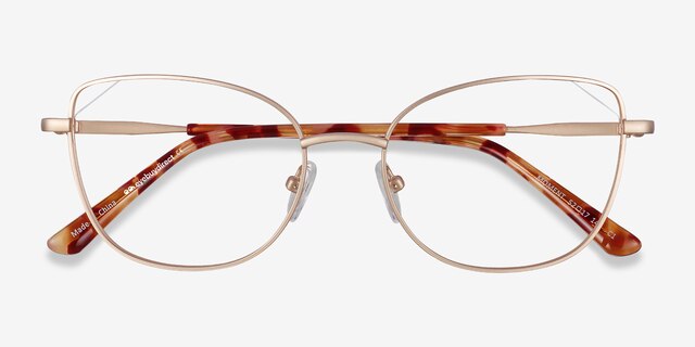 Moment Gold MetalEyeglass Frames from EyeBuyDirect, Closed View