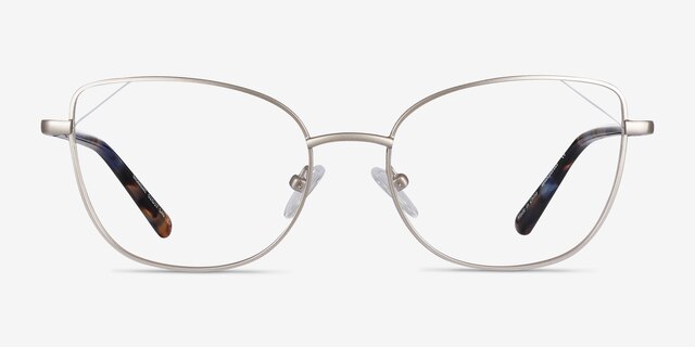 Moment Silver MetalEyeglass Frames from EyeBuyDirect, Front View