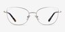 Moment Silver MetalEyeglass Frames from EyeBuyDirect, Front View