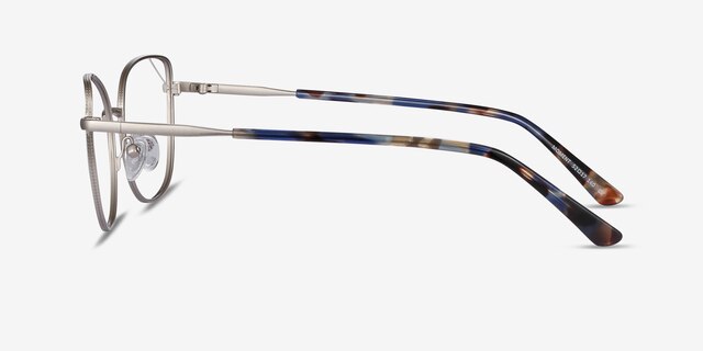 Moment Silver MetalEyeglass Frames from EyeBuyDirect, Side View