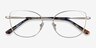 Moment Silver MetalEyeglass Frames from EyeBuyDirect, Closed View