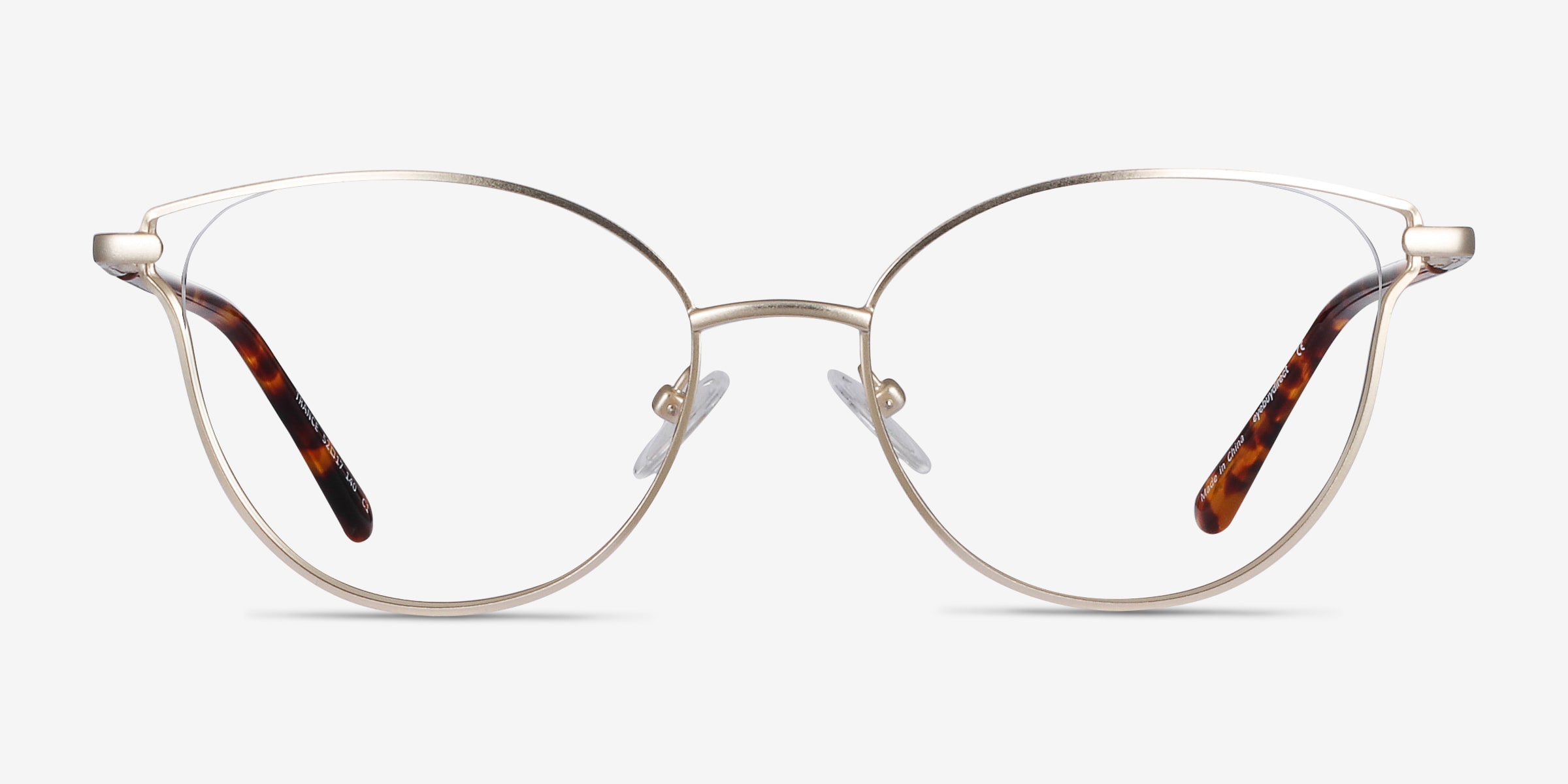 Gold cat sales eye glasses frames