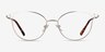 Trance Doré MétalMontures de lunettes de vue d'EyeBuyDirect, Vue de Face