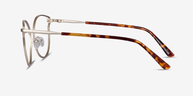 Trance Doré MétalMontures de lunettes de vue d'EyeBuyDirect, Vue de Côté