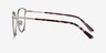 Trance Silver MetalEyeglass Frames from EyeBuyDirect, Side View