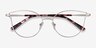 Trance Silver MetalEyeglass Frames from EyeBuyDirect, Closed View