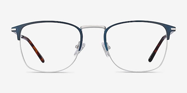 Poppy Navy Metal Eyeglass Frames