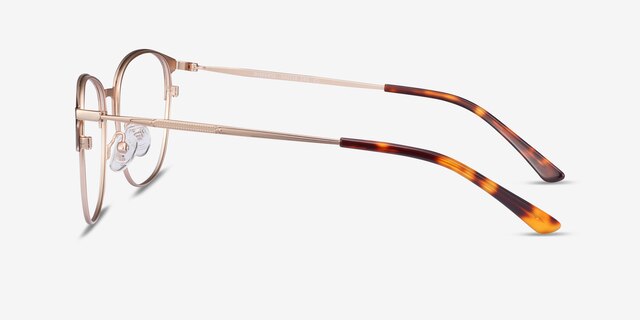 Disperse Noir MétalMontures de lunettes de vue d'EyeBuyDirect, Vue de Côté