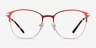 Disperse Red MetalEyeglass Frames from EyeBuyDirect, Front View