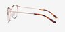 Disperse Red MetalEyeglass Frames from EyeBuyDirect, Side View