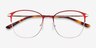 Disperse Red MetalEyeglass Frames from EyeBuyDirect, Closed View