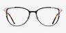 Garance Black Gold MetalEyeglass Frames from EyeBuyDirect, Front View