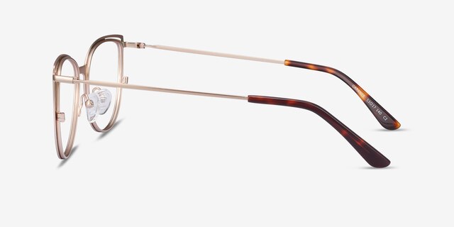 Garance Green & Gold MetalEyeglass Frames from EyeBuyDirect, Side View