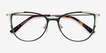 Garance Green & Gold MetalEyeglass Frames from EyeBuyDirect, Closed View