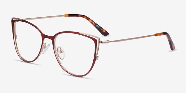 Red & Gold Garance -  Metal Eyeglasses