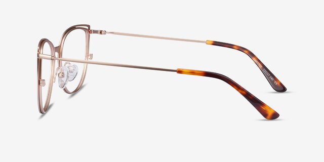 Garance Red & Gold MetalEyeglass Frames from EyeBuyDirect, Side View