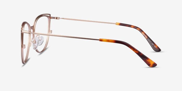 Garance Red & Gold Metal Eyeglass Frames from EyeBuyDirect