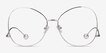 Renata Silver MetalEyeglass Frames from EyeBuyDirect, Front View