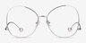 Renata Silver MetalEyeglass Frames from EyeBuyDirect, Front View
