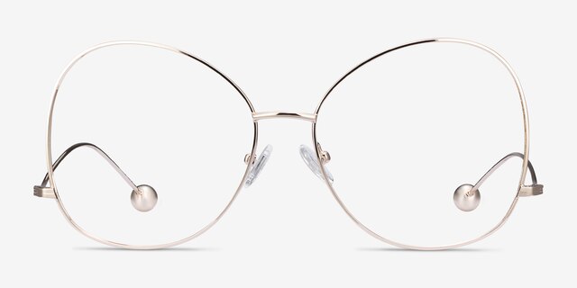 Renata Gold MetalEyeglass Frames from EyeBuyDirect, Front View