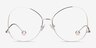 Renata Gold MetalEyeglass Frames from EyeBuyDirect, Front View