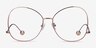 Renata Rose Gold MetalEyeglass Frames from EyeBuyDirect, Front View