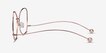 Renata Rose Gold MetalEyeglass Frames from EyeBuyDirect, Side View