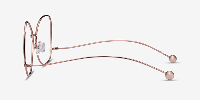 Renata Rose Gold Metal Eyeglass Frames from EyeBuyDirect