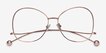 Renata Rose Gold MetalEyeglass Frames from EyeBuyDirect, Closed View
