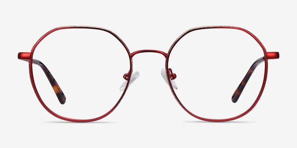 Sylvie Red Metal Eyeglass Frames