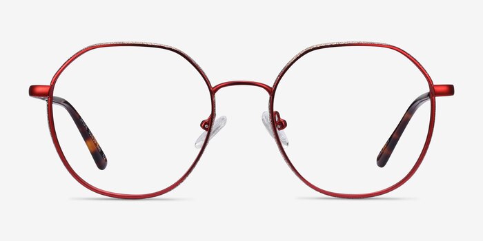 Sylvie Red Metal Eyeglass Frames from EyeBuyDirect