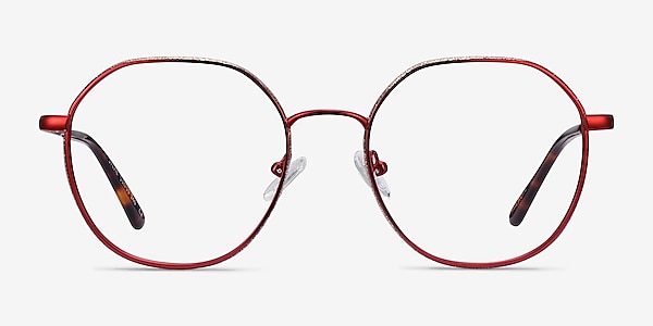 Sylvie Red Metal Eyeglass Frames