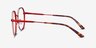 Sylvie Red MetalEyeglass Frames from EyeBuyDirect, Side View