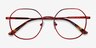 Sylvie Red MetalEyeglass Frames from EyeBuyDirect, Closed View
