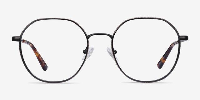 Sylvie Black MetalEyeglass Frames from EyeBuyDirect, Front View