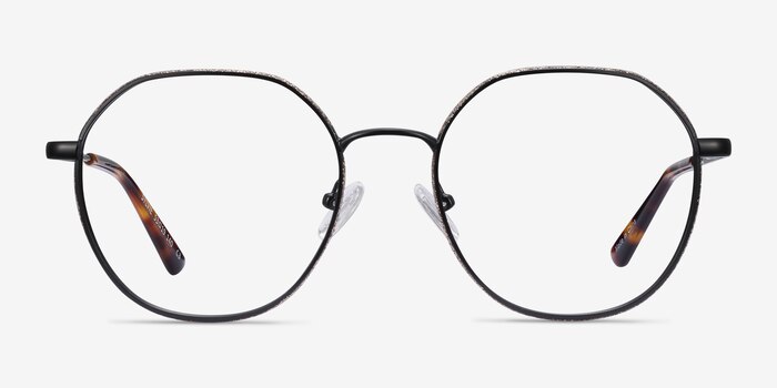 Sylvie Noir Métal Montures de lunettes de vue d'EyeBuyDirect