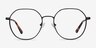 Sylvie Black MetalEyeglass Frames from EyeBuyDirect, Front View