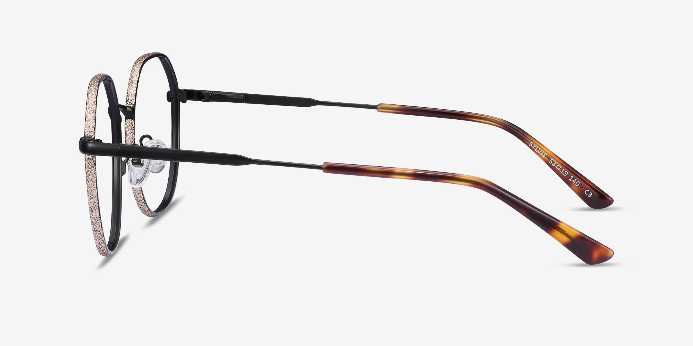 Sylvie Geometric Black Glasses for Women | Eyebuydirect
