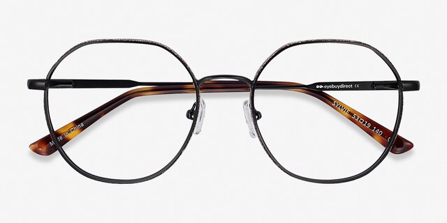 Sylvie Black MetalEyeglass Frames from EyeBuyDirect, Closed View