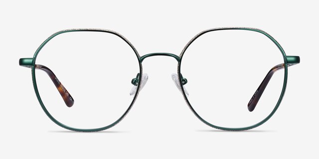 Sylvie Green MetalEyeglass Frames from EyeBuyDirect, Front View