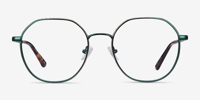 Sylvie Green Metal Eyeglass Frames from EyeBuyDirect