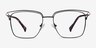 Hewitt Black Gold MetalEyeglass Frames from EyeBuyDirect, Front View