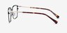 Hewitt Black Gold MetalEyeglass Frames from EyeBuyDirect, Side View