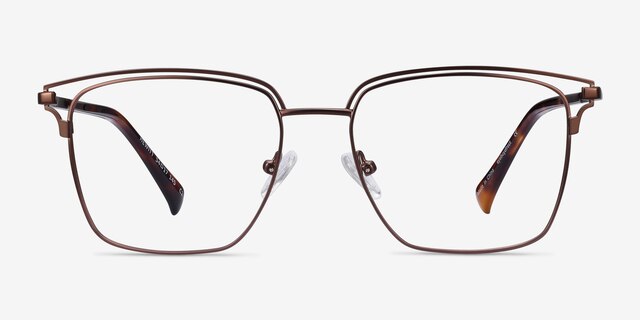 Hewitt Coffe MetalEyeglass Frames from EyeBuyDirect, Front View