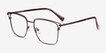 Hewitt Coffe MetalEyeglass Frames from EyeBuyDirect, Angle View