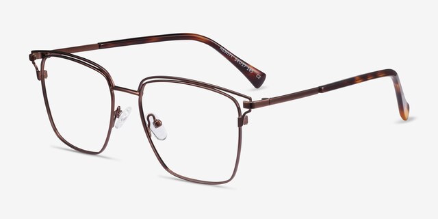 Hewitt Coffe MetalEyeglass Frames from EyeBuyDirect, Angle View