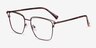 Hewitt Coffe MetalEyeglass Frames from EyeBuyDirect, Angle View